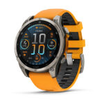 Garmin Fenix 8 - 51 mm, AMOLED, Sapphire, Titanium con cinturino in silicone Spark Orange/grafite (Copia)